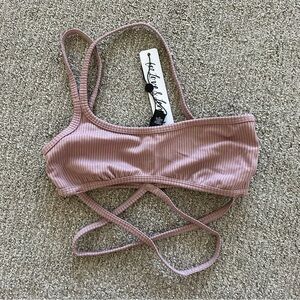For Love and‎ Lemons Chloe Ribbed Sports Bra Size XS